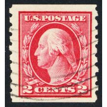 413, Used 2¢ Coil - Very Scarce! - Stuart Katz