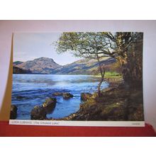 THE CROOKED LAKE, LOCH LUBNAIG, PERTHSHIRE unused postcard 'Hail Caledonia' =