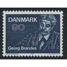 Denmark First Lectures by Georg Brandes writer 1971 MNH SG#535
