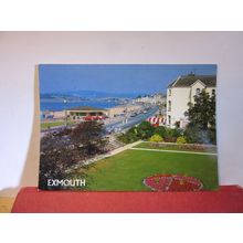 ESPLANADE FROM THE PAVILION GARDENS, EXMOUTH, DEVON used postcard by J Salmon =