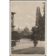 Giardino di Boboli e Duomo, Firenze, 1946 - Ballerini & Fratini Foto Cartolina