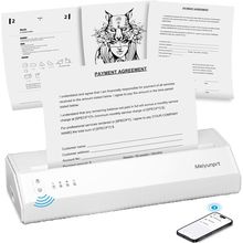 Portable Printer Wireless for Travel, Bluetooth Thermal Printer for Home Use, Su