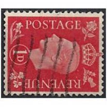 1937 SG463a 1d Scarlet Watermark Sideways Good/Fine Used