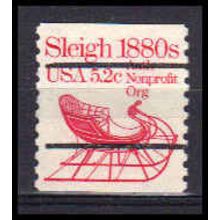 1900a 5.2c Sleigh Very Fine MNH Dry Gum Gap Single LS PreCnx CA0996