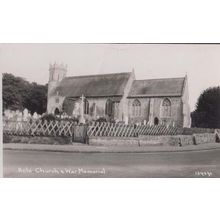 Norfolk Acle Church & War WW1 Memorial Antique Real Photo Postcard