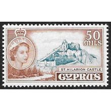 1955 Queen Elizabeth II 50M - Very Light Mounted Mint C6