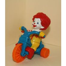 2006 McDonalds Under 3 Toy Baby Ronald on Blue Tricycle