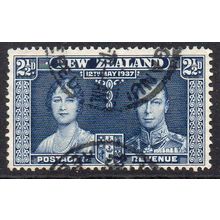 New Zealand 1937 Coronation of King George VI 2½d Used