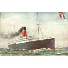 Allan Line SS VICTORIAN Tuck Oilette Postcard (9213)
