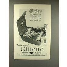 1923 Gillette Safety Razor Ad - Gifts!