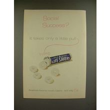 1955 Life Savers Pep-O-Mint Candy Ad - Social Success?