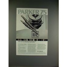 1974 Parker 75 Ball Pen & 75 Classic Ball Pen Ad!