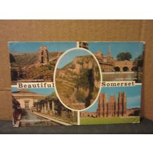 multiview, BEAUTIFUL SOMERSET county used postcard by J. Salmon 1970 pm =