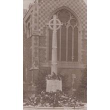 Barnet War Memorial Hockett New Barnet London Antique Postcard