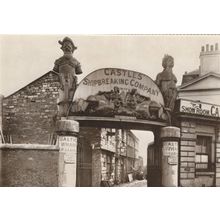 Castles Shipbreaking Ship Demolition London Company Postcard