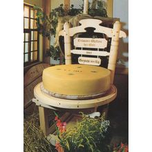 The Largest Swiss Cheese In The World Adelboden Switzerland Postcard