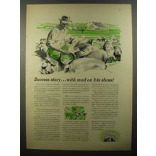 1954 Successful Farming Magazine Ad - Success story.. with mud on his shoes
