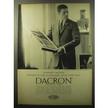 1960 Du Pont Dacron Ad - Norman Hilton presents the flawless look for fall