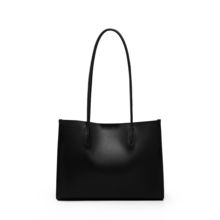 Genuine Leather Women's Shoulder Handbags Black