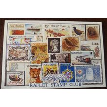 Raflet Stamp Club London 90 advertising mint Postcard stamps