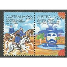 AUS 1980 SE~TE PAIR 22c 'WALTZING MATILDA' FINE USED (EBID34-136)