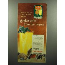 1952 Del Monte Pineapple Juice Ad - From Tropics