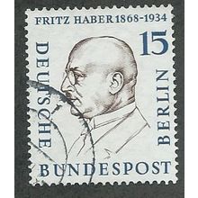 BERLIN -1957 15pf 'PORTRAITS -F. HABER' FINE USED (EBID49-654)