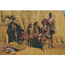 Cane Matting Mat Making Crafts Valley Of A Thousand Hills Natal Africa Postcard