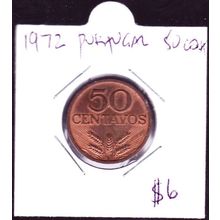 1972 Portugal 50 Centavos Coin