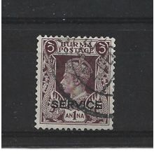 Burma.O18 1a Purple-Brown.Fine Used.Jul25c
