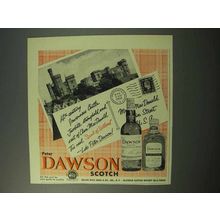 1952 Dawson Scotch Ad - Inverness Castle
