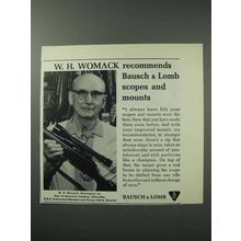 1964 Bausch & Lomb Scopes Ad - W.H. Womack
