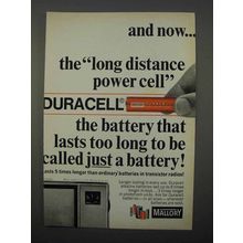 1966 Mallory Duracell Batteries Ad - Long Distance