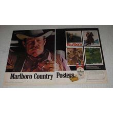 1971 Marlboro Cigarettes Ad - Marlboro Country Posters