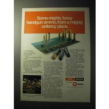 1977 Speer Ammunition Ad - Mighty Fancy Handgun Ammo