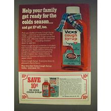 1977 Vicks Cough Syrup Ad - Ready for the Colds Season