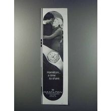1981 Hamilton Watches Ad - A Time To Share