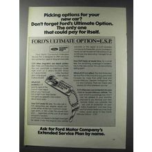 1981 Ford Extended Service Plan Ad - Picking Options