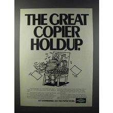 1981 Hammermill Paper Ad - The Great Copier Holdup