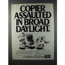 1981 Hammermill Paper Ad - Copier Assaulted