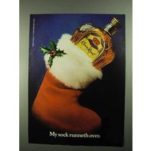 1981 Seagram's Crown Royal Bourbon Ad - My Sock