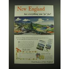 1955 New England Tourism Ad - New England has everything you go for