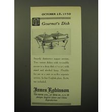 1950 James Robinson Entre Dishes Advertisement