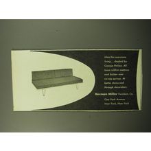 1950 Herman Miller Daybed by George Nelson Advertisement - for one-room living