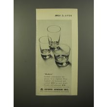 1954 Georg Jensen Glassware Advertisement - Modern