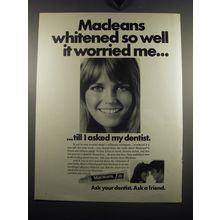 1971 Macleans Toothpaste Ad - Macleans whitened so well it worried me