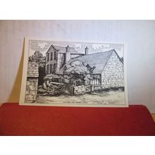 REW STREET FARM, GURNARD by R H Davies, ISLE OF WIGHT unused vintage postcard =