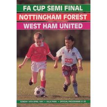 NOTTINGHAM FOREST v WEST HAM UNITED FA CUP SEMI-FINAL 1991