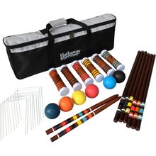 Hathaway 6-Player Croquet Set for Adults, Kids & Families – Includes Durable Har