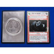Star Wars 1997 Dagobah Decipher CCG B/B Card Anger, Fear, Aggression LS